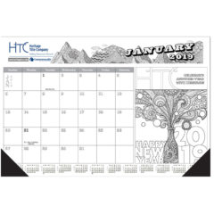 Adult Coloring Book 12 Sheet Desk Calendar - 1BF7BD38E1F406E2F822925321C0034E