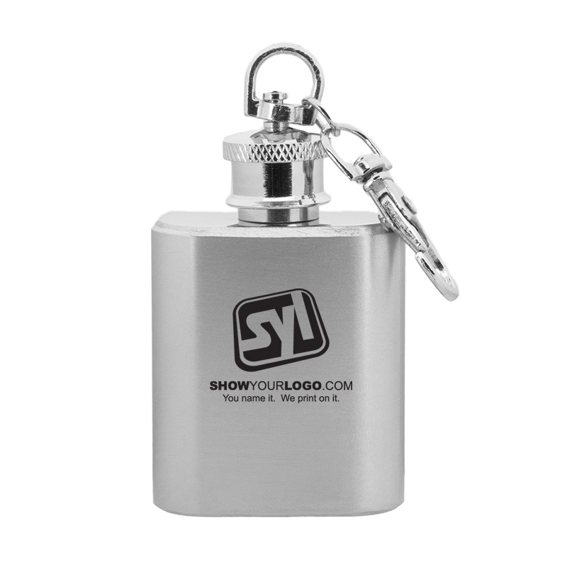 Keychain Hip Flask – 1 oz - A3783SYL