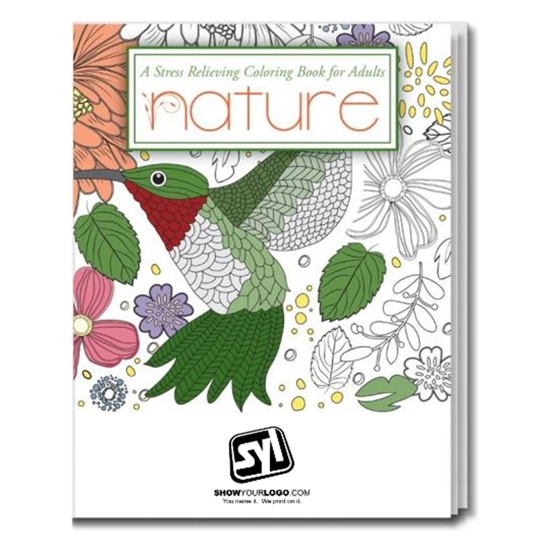 Nature Stress Relieving Coloring Book for Adults - A3888