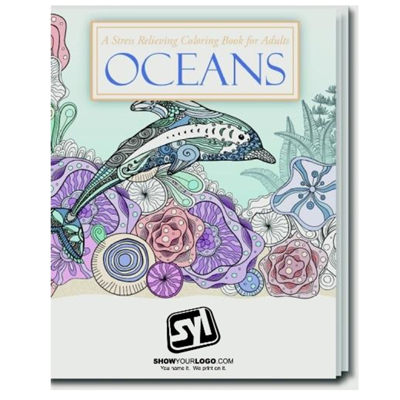 Oceans Stress Relieving Coloring Book for Adults - A3889