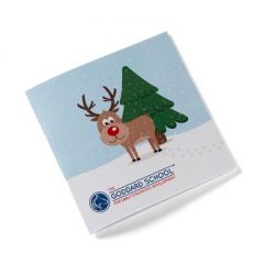 Deluxe Holiday Adult Coloring Book & 8-Color Pencil Set - A3907 reindeer