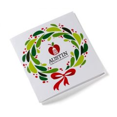 Deluxe Holiday Adult Coloring Book & 8-Color Pencil Set - A3907 wreath