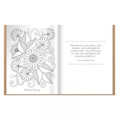 Flowers Hues of Happiness Adult Coloring Book - A3986Inside-2