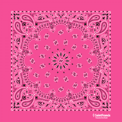 Paisley and Novelty Bandannas - a3777HotPink