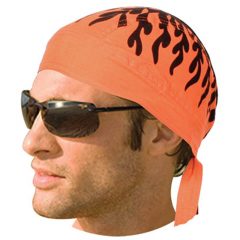 Unlined Hav-A-Danna Headwear - a3780OrangeWFlames