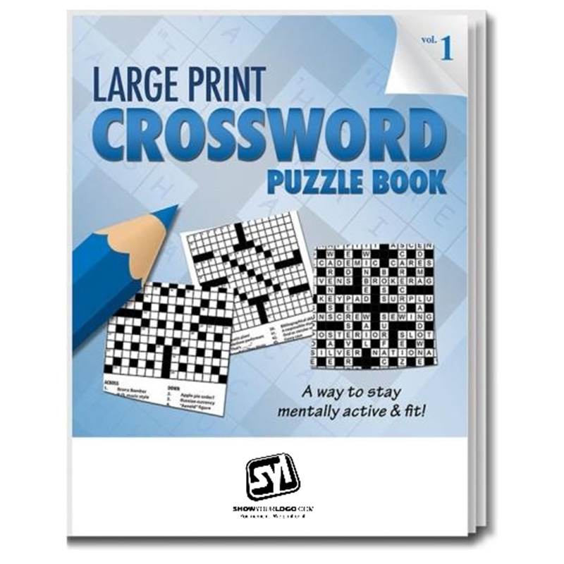 Large Print Crossword Puzzle Book – Volume 1 - a3890