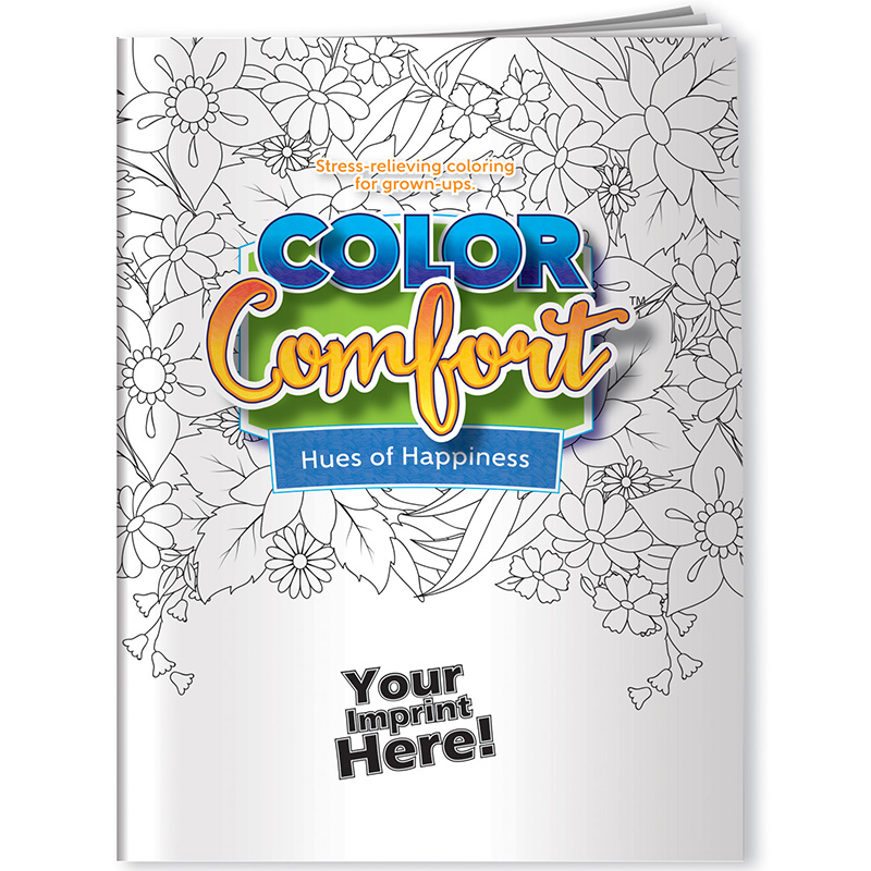 Flowers Hues of Happiness Adult Coloring Book - a3896