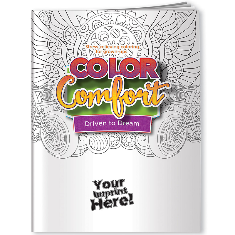 Color Comfort  Cars Adult Coloring Book – Driven to Dream - a3898