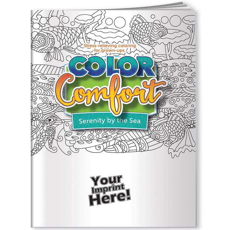 Sea Shells and Beaches Color Comfort Serenity by the Sea Adult Coloring Book - a3900