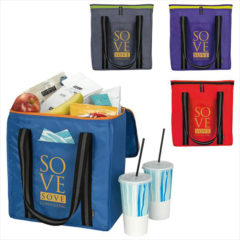 KOOZIE® Block Grocery Tote Kooler - coolers