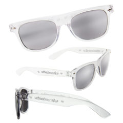 Mirrored Lens Sunglasses with Full Arm Imprint - e4