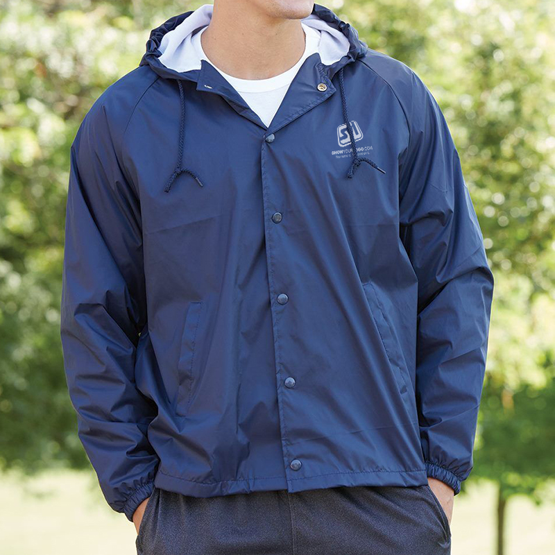 Augusta Sportswear Hooded Coaches Jacket - httpscorpssactivewearcomimagesstyle6157_fl