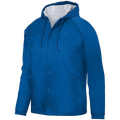 Augusta Sportswear Hooded Coach’s Jacket - royal-1-240215240