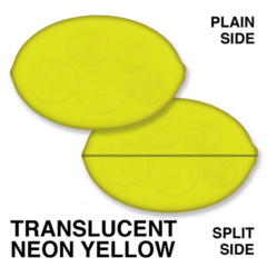 Coin Holder – Oval - transneonyellow