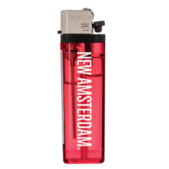 Transparent Standard Flint Lighter - transred