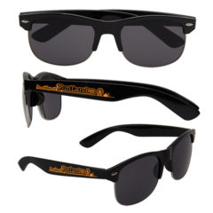 Half Frame Sunglasses with Full Arm Imprint - w1