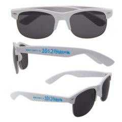 Half Frame Sunglasses with Full Arm Imprint - w4
