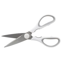 Utility Scissors with Magnetic Holder - 2024_Open-BladeWhite_18141