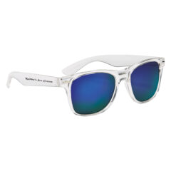 Crystalline Mirrored Malibu Sunglasses - 6207_CLRPUR_Silkscreen