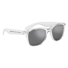 Crystalline Mirrored Malibu Sunglasses - 6207_CLRSIL_Silkscreen