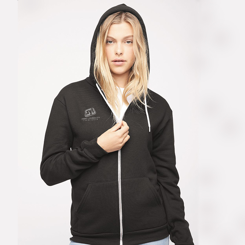 American Apparel Unisex Flex Fleece Zip Hoodie - 6393_fl