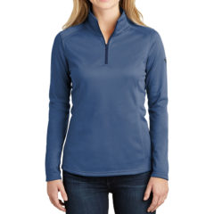 The North Face® Ladies Tech 1/4-Zip Fleece - 8670-BlueWing-1-NF0A3LHCBlueWingModelFront-1200W