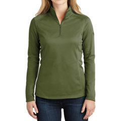 The North Face® Ladies Tech 1/4-Zip Fleece - 8670-BurntOvGn-1-NF0A3LHCBurntOvGnModelFront-1200W