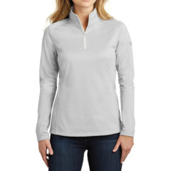 The North Face® Ladies Tech 1/4-Zip Fleece - 8670-TNFLtGreyHe-1-NF0A3LHCTNFLightGreyHthrModelFront-1200W