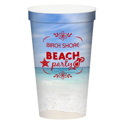 Full Color Stadium Cup – 22 oz - A3943 beach sample
