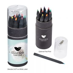 Blackwood 12-Piece Colored Pencil Set In Tube With Sharpener - A3971