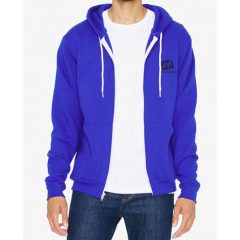 American Apparel Unisex Flex Fleece Zip Hoodie - a3933lapis