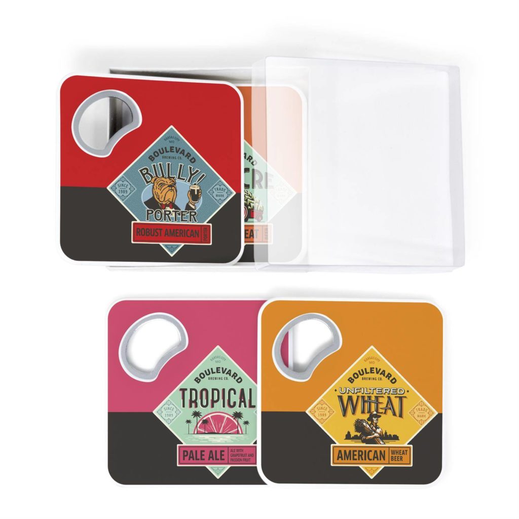 4 Magnetic Coaster & Bottle Opener Set - 2532SET_Set-Of-4_10230