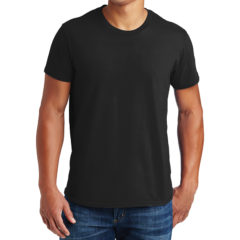 Hanes® Perfect-T® Cotton T-Shirt - 3683-Black-1-4980BlackModelFront-1200W