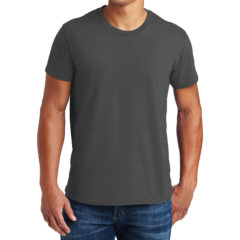 Hanes® Perfect-T® Cotton T-Shirt - 3683-SmokeGrey-1-4980SmokeGreyModelFront-1200W