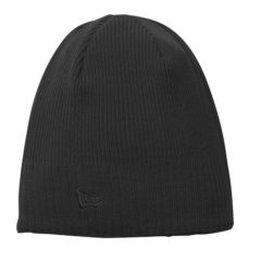 New Era® Knit Beanie - 6504-Black-1-NE900blackfront-1200W