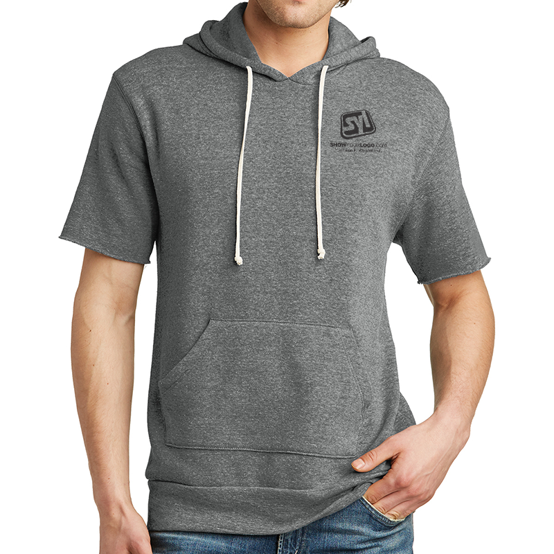 Alternative Eco™ Fleece Baller Pullover Hoodie - 8455-EcoGrey-1-AA3501EcoGreyModelFront-1200W