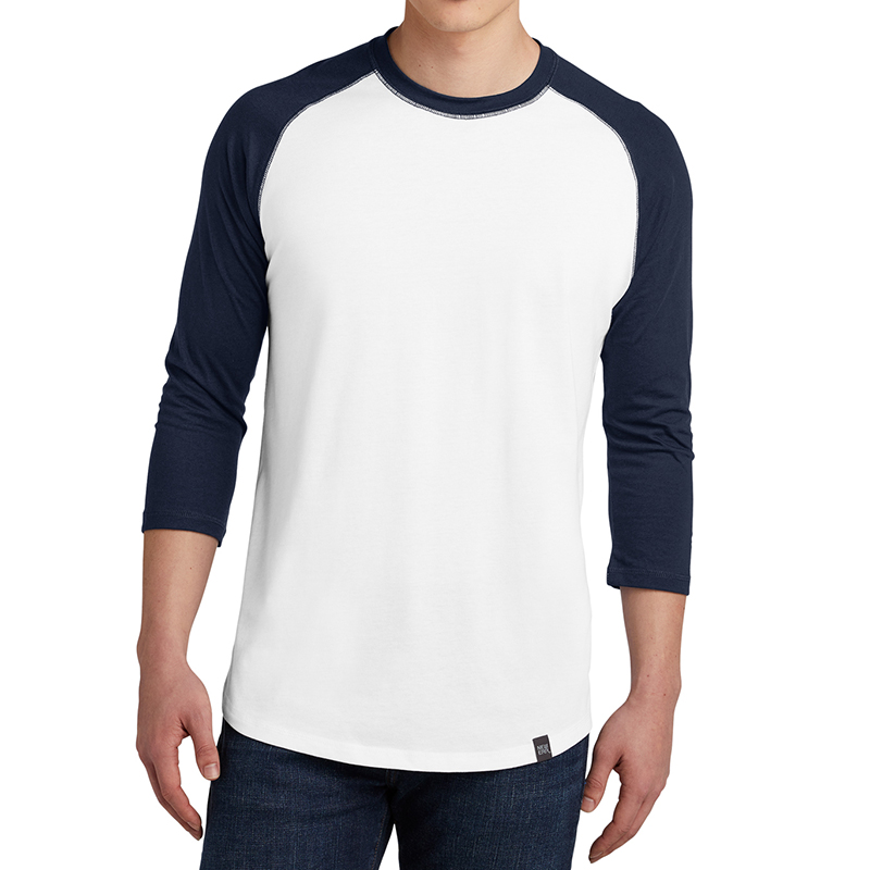 New Era® Heritage Blend 3/4-Sleeve Baseball Raglan Tee - Show Your Logo