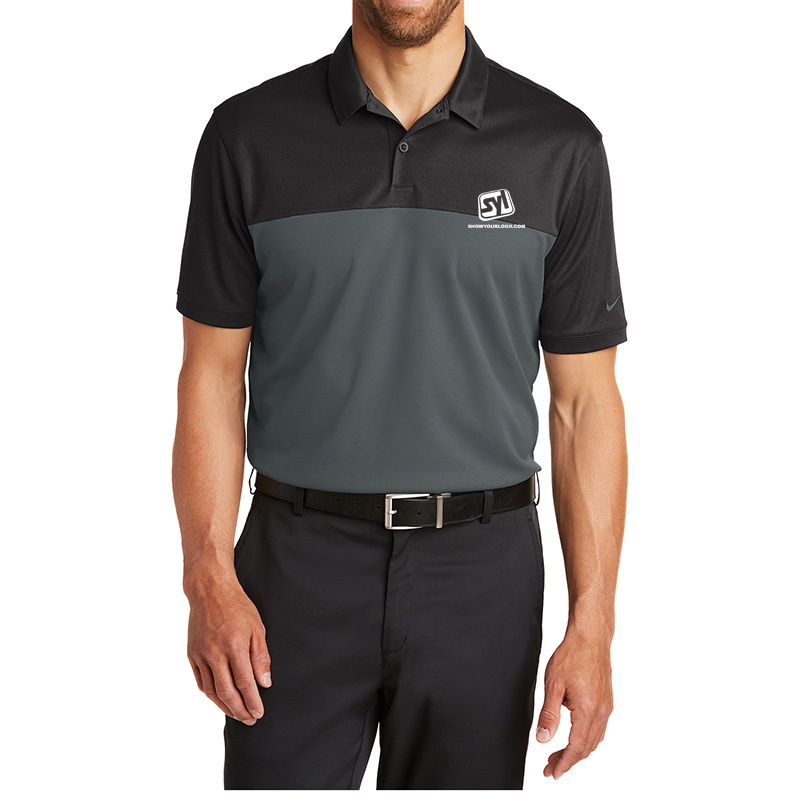 Nike Golf Dri-FIT Colorblock Micro Pique Polo - 881655black