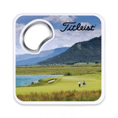Coaster Bottle Opener with Magnet - a4015front
