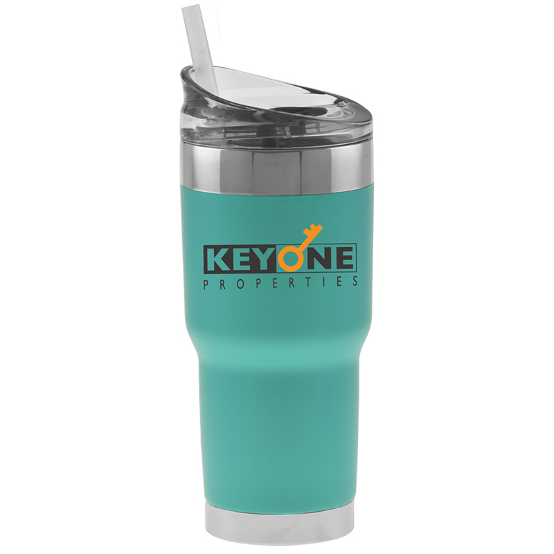 Impulse Series Vacuum Insulated Tumbler with Straw 27 oz - a4038seafoam