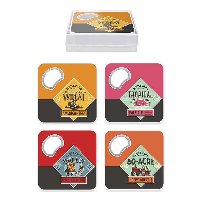 Magnetic Coaster + Bottle Opener Set - botcoastC