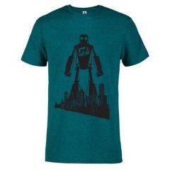 Soft Spun Pepper Heather Tee - 12601cyan_pepper_heather