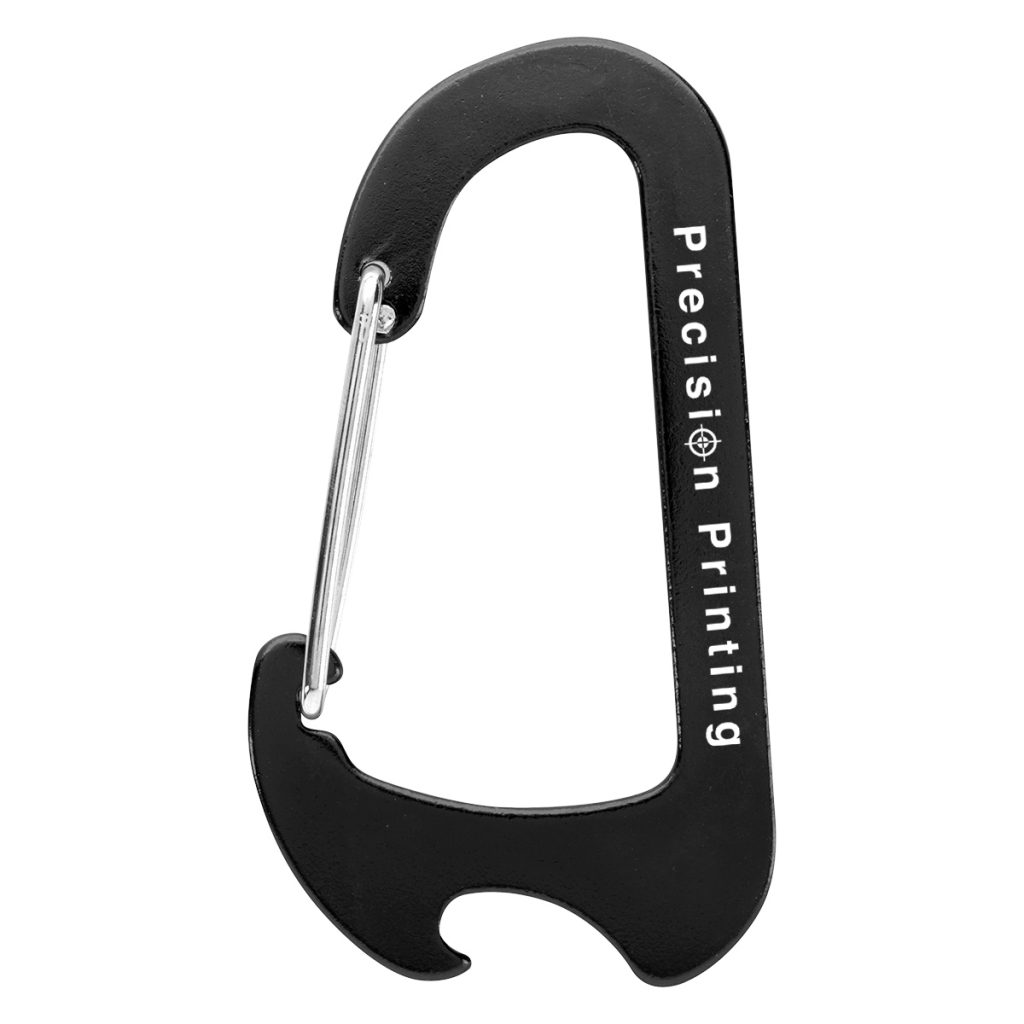 Chaz Carabiner Bottle Opener - 2065_BLK_Laser