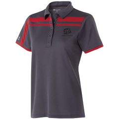Holloway Ladies’ Polyester Closed-Hole Charge Polo - 222387scarlet