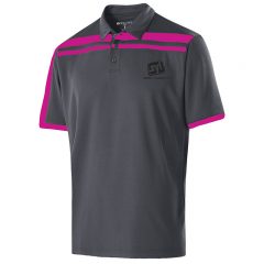 Holloway Adult Polyester Closed-Hole Charge Polo - 222487power_pink