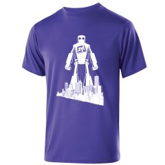 Holloway Adult Polyester Short Sleeve Gauge Shirt - 222523_62purple