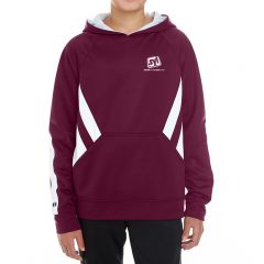 Holloway Youth Argon Hoodie - 222633maroon_white