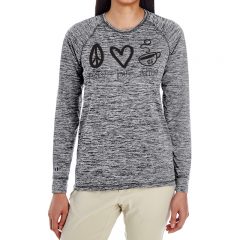 Holloway Ladies’ Electrify 2.0 Long-Sleeve T-Shirt - 222724black_heather