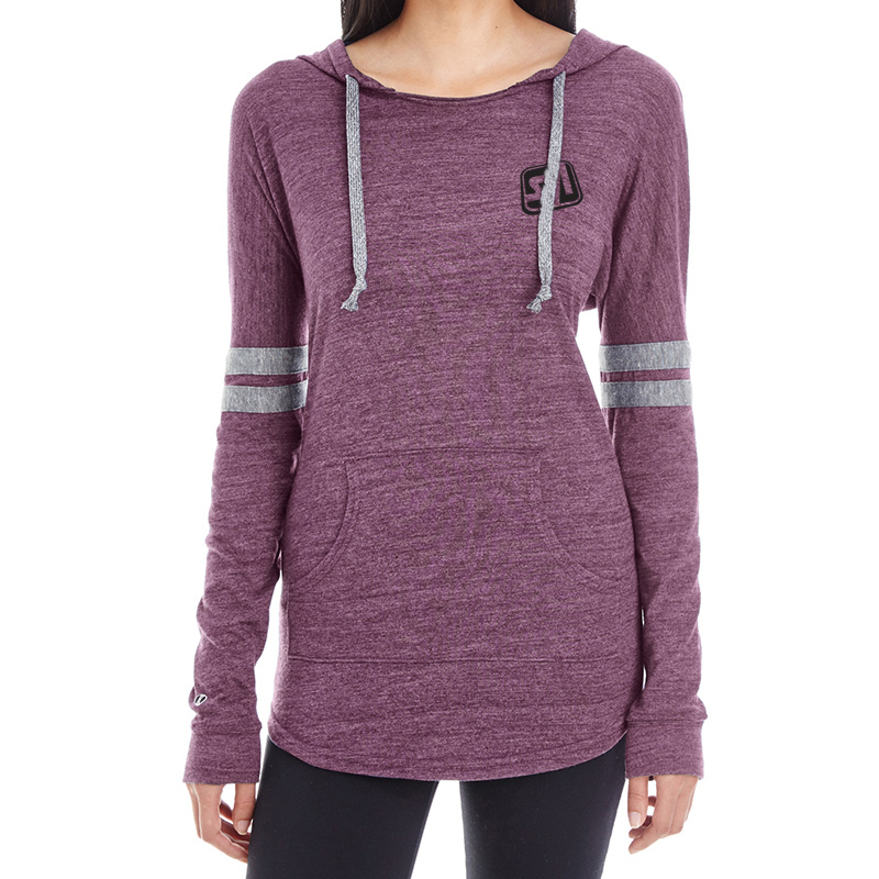 Holloway Ladies’ Hooded Low Key Pullover - 229390maroongrey