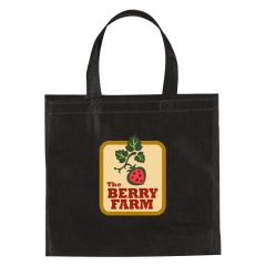 Non-Woven Mini Brochure Tote Bag - 3323_BLK_Colorbrite